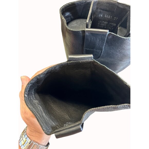 Boemos women’s Italian made black leather below knee boots 6.5 SKU 5551 - Picture 10 of 14